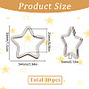 SUNNYCLUE 30Pcs Iron Split Key Rings STAS-SC0009-04-2