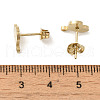 Ion Plating(IP) 304 Stainless Steel Stud Earring Findings STAS-I206-83G-3