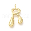 Rack Plating Brass Pendants KK-I722-08G-R-1