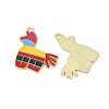 Cinco De Mayo Theme Alloy Enamel Pendants ENAM-V001-05E-G-2