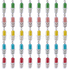 SUNNYCLUE 40Pcs 5 Colors Translucent Plastic Pendants KY-SC0001-75-1