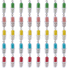 SUNNYCLUE 40Pcs 5 Colors Translucent Plastic Pendants KY-SC0001-75-1