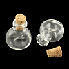 Flat Round Glass Bottle for Bead Containers X1-AJEW-R045-06-1