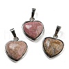Natural & Synthetic Mixed Gemstone Pendants G-I358-A-2