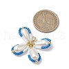 Two Tone Glass Seed Beaded Butterfly Pendants PALLOY-MZ00563-05-2