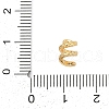 Brass Micro Pave Cubic Zirconia Beads KK-P302-16G-3