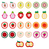 SUPERFINDINGS 26Pcs 13 Styles Opaque Resin Fruits Decoden Cabochons CRES-FH0001-12-1