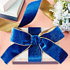 Polyester Velvet Wired Ribbon SRIB-WH0072-04C-4