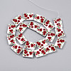Printed Glass Beads GLAA-N008-01D-2