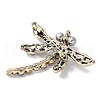 Dragonfly Alloy Rhinestone Brooches for Backpack Clothes JEWB-M067-06AG-2