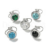 304 Stainless Steel Open Cuff Rings RJEW-C079-11P-1
