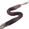 Transparent Gradient Color Glass Beads Strands GLAA-H021-01A-22-1