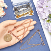 Gorgecraft 5Pcs 5 Colors Alloy Hanging Chain Brooches FIND-GF0006-85-3