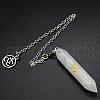 Natural Quartz Crystal Dowsing Pendulum Big Pendants PW-WG9E0C0-08-1