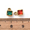 Ion Plating(IP) 304 Stainless Steel Rhinestone Pendants STAS-B090-02G-3
