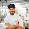 CREATCABIN 2Pcs Adjustable Polycotton Chef Hat AJEW-CN0002-25B-4