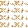 Beebeecraft 20Pcs Brass Stud Earring Findings KK-BBC0010-85-1