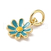 Brass Enamel Charms KK-L216-006G-04-2