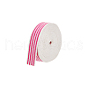 BENECREAT 10 Yards Polycotton Striped Ribbon OCOR-BC0006-74A-7