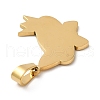 Ion Plating(IP) 304 Stainless Steel Pendants STAS-C079-14G-2