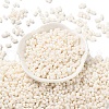 Rubberized Style Glass Seed Beads SEED-Z003-01J-2