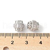 Brass Micro Pave Cubic Zirconia Bead KK-U067-08P-05-2