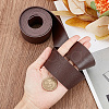 2M Flat Single Face Lychee Pattern Imitation Leather Band LC-WH0010-02B-02-3