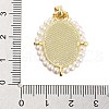 Rack Plating Brass Enamel Pendants X-KK-C056-07G-03-3