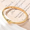 304 Stainless Steel Hinged Bangles for Women AJEW-P127-14G-3
