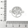 Brass Micro Pave Grade AAA Cubic Zirconia Links ZIRC-G090-95P-NR-3