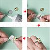 Unicraftale 54Pcs 9 Style 304 Stainless Steel Plain Edge Bezel Cups STAS-UN0024-87S-4