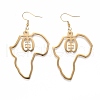 201 Stainless Steel Dangle Earrings EJEW-O101-02G-2