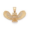 304 Stainless Steel Big Pendants STAS-I163-050G-1