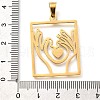304 Stainless Steel Pendants STAS-Z119-22G-3