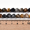 Natural Petrified Wood Beads Strands G-T139-8mm-52-5