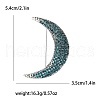 Alloy Rhinestone Brooch for Backpack Clothes PW-WGA54C8-02-1