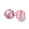 Opaque Glass Cabochons GGLA-S038-11F-8mm-3