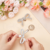 CRASPIRE 2Pcs Alloy Crystal Rhinestone Wedding Shoe Decorations FIND-CP0002-06P-3