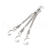 Tibetan Style Alloy Curb Chain Tassel Big Pendants FIND-I025-01C-2