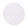 Flat Round with Flower & Butterfly Cup Mat Silicone Molds DIY-M034-29-3