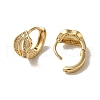KC Gold Plated Brass Micro Pave Cubic Zirconia Hoop Earring EJEW-L271-01KCG-05-2