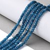 Dyed Natural Malaysia Jade Rondelle Beads Strands X-G-E316-2x4mm-54-5