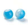 Spray Painted Resin Beads RESI-K005-01B-2