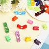GOMAKERER 32Pcs 16 Colors Nylon Cord End Clips FIND-GO0002-03-5