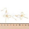 Brass Micro Pave Clear Cubic Zirconia Dangle Earrings EJEW-U040-08G-5
