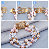 SUNNYCLUE 6 Sets 2 Colors 3-Strand 6-Hole Brass Filigree Box Clasps KK-SC0002-98-4