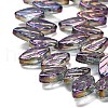 Electroplate Glass Beads Strands EGLA-B004-02A-FR05-3