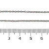 Ion Plating(IP) 304 Stainless Steel Cable Chain Necklace for Men Women STAS-G299-04M-4