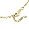 Brass Micro Pave Clear Cubic Zirconia Pendant Necklaces for Women NJEW-D305-03G-02-4