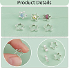   120Pcs Rack Plating Brass Bead Frames KK-PH0010-78S-4